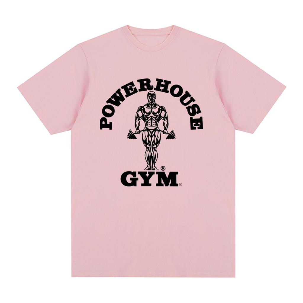 Powerhouse Gym Vintage T-Shirt Harajuku Geek Lustig Baumwolle Herren T-Shirt Neues T-Shirt T-Shirt Damen Tops