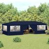 VidaXL Reception Tent with Side Walls Gazebo Pergola Pavilion Marquee Wedding Barbecue Camping Trip 4x9 48530