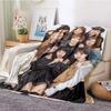 Coperta Kpop Twice Gruppo di Ragazze Moda Stampata Coperta in Flanella Regalo Divano Ufficio Letto Coperta Calda Camera da Letto Ragazze Copriletto
