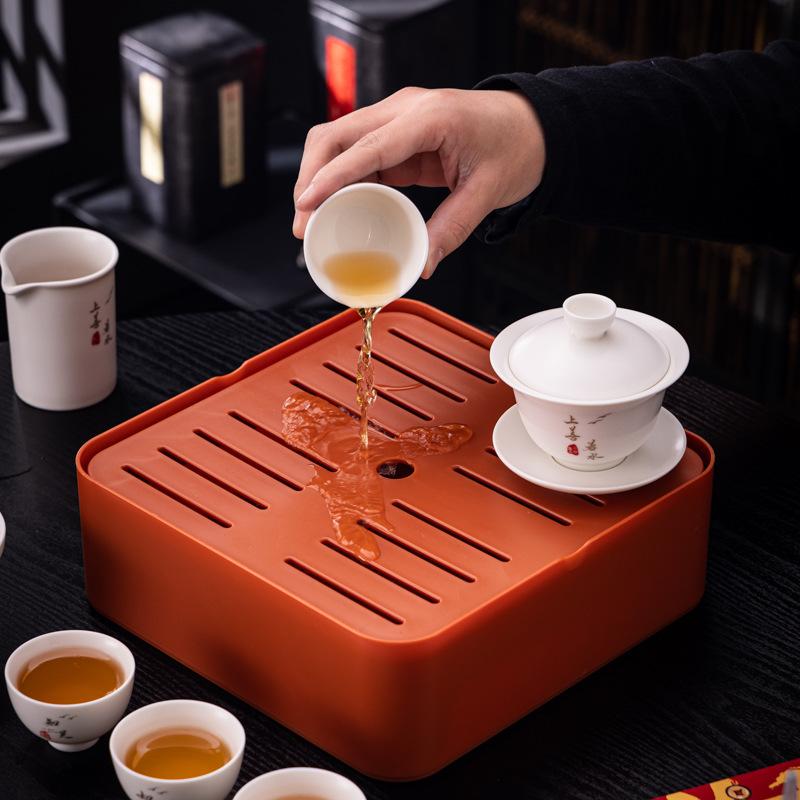 New Ceramic White Ru Kiln Kung Fu Travel Tea Set Business Enterprise Company Events Festival Opening Gifts