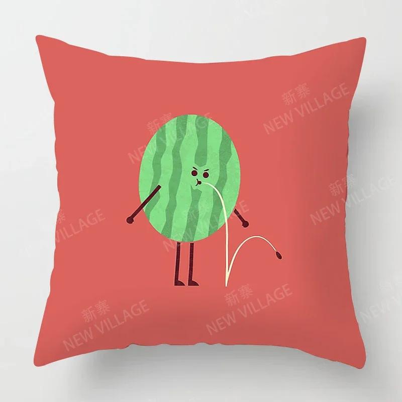 Nordic Home Decor Throw Pillowcase Sofa Cushion Cover Modern 45X45Cm 45*45 50X50 60*60Cm Child Kawaii Cartoon 40*40 Living Room