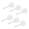12x Transparent 2BA Thread Dart Shafts and Flights Connection, 2 Colors