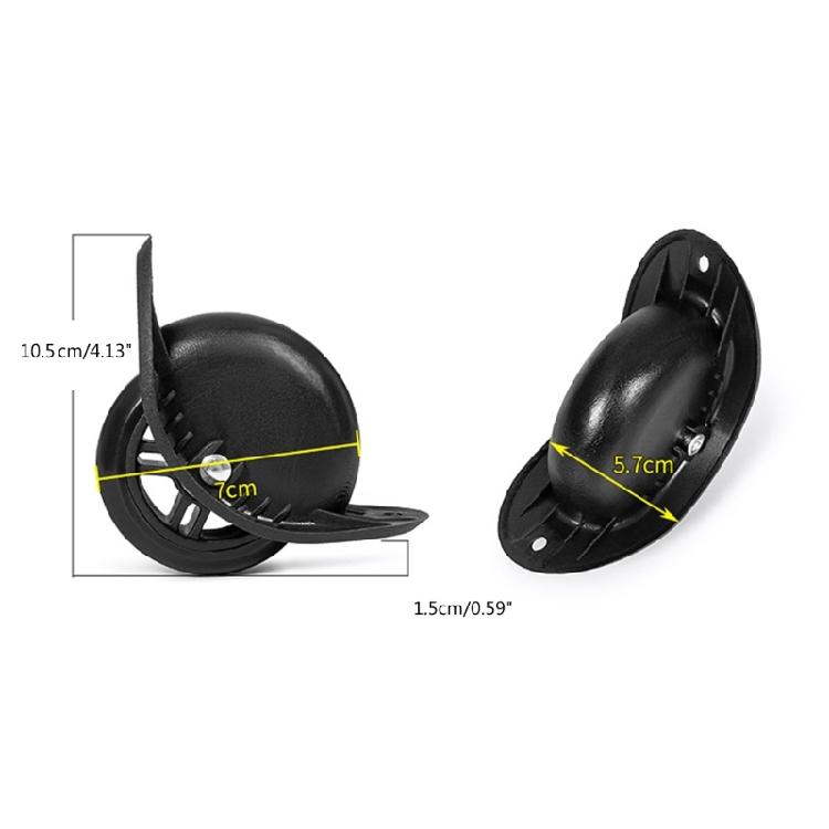 1 Paar PVC-Gepäckräder Kofferräder Ersatz-Lenkrolle für den Urlaub