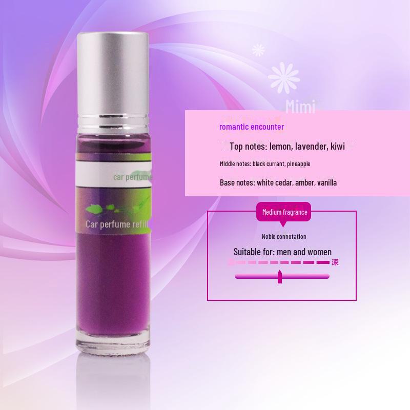 Car Aromatherapy Ornaments with Essential Oil Refill, 10ml, Multi-Fragrance