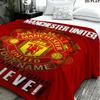 1PC Manchester United F Custom Name Patterned Flannel Blanket Suitable For All Seasons for Home Decor Warmth and Comfort Gifts Holiday Present