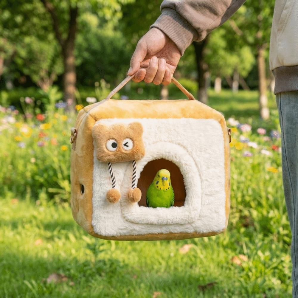 Weiche Hamster Transporttasche Sichtfenster Hamster Handtasche Hamster Nest Haustier Reisehaus Reise