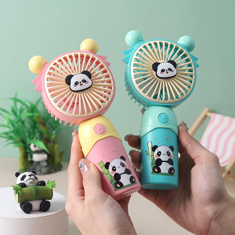 Portable USB Rechargeable Panda Fan - Outdoor Mini Handheld Gift for Students