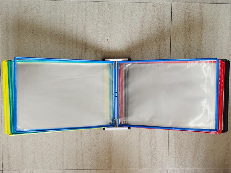 A4 Wandmontierter Klapp-Aktenordner, 5-seitiger SOP-Displayständer