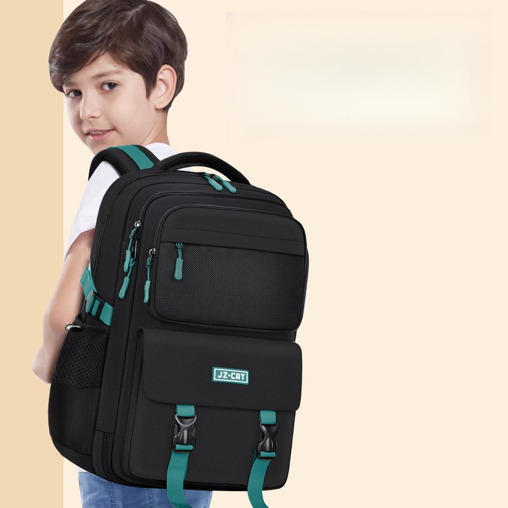 New Model Of School Backpack For Boys Children'S Weight-Reducing Spine-Protecting Waterproof  Wear-Resistant Large-Capacity Backpack