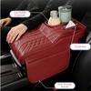 Portable Center Console Armrest Cushion PU Leather Multifunctional Car Armrest Pillow with Cup Holder Tissue Box