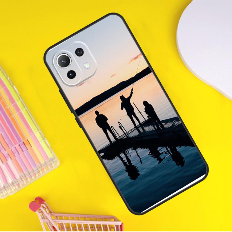 Bass Fishing Lake Sunset Fisherman Cover For Xiaomi 14T Pro 11T 12T 13T 13 14 Ultra POCO X7 Pro X3 X5 F3 F5 F6 M6 X6 Pro Case
