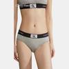 Calvin Klein CK96 Series Small Square Jacquard Cotton Anti-Cling Half Coverage Underwear Women underwear Coconut-Gray QF7295ADP7A