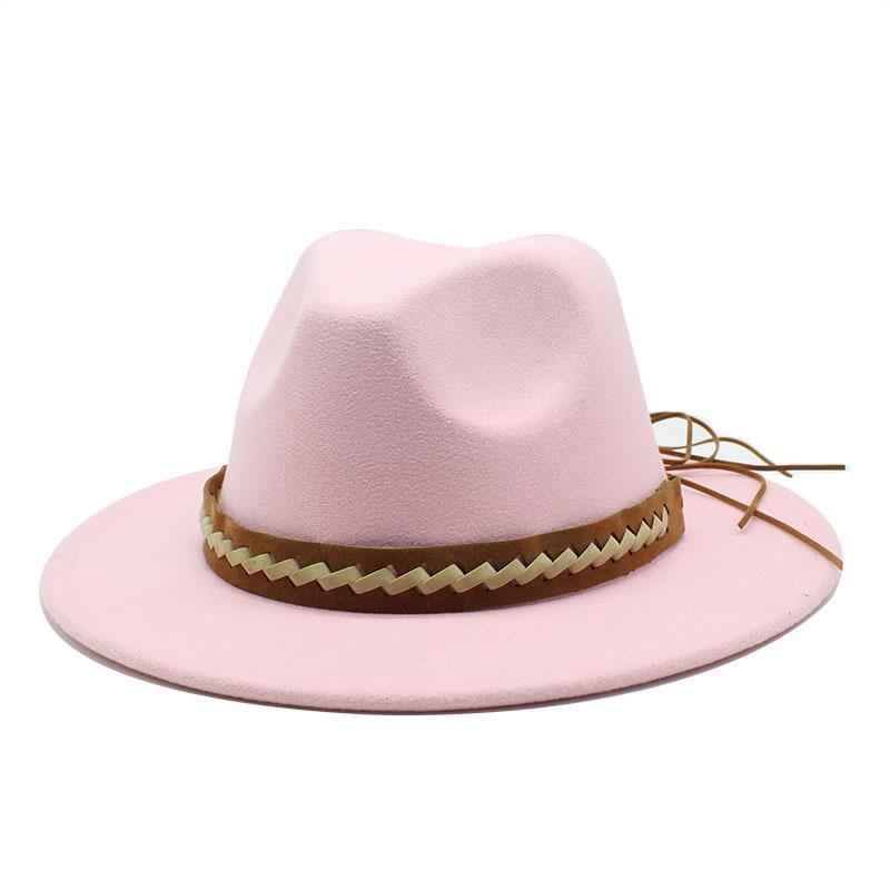 Men'S And Women'S Woolen Hats, Felt Hats, British Casual Jazz Hats, Gentleman'S Top Hats