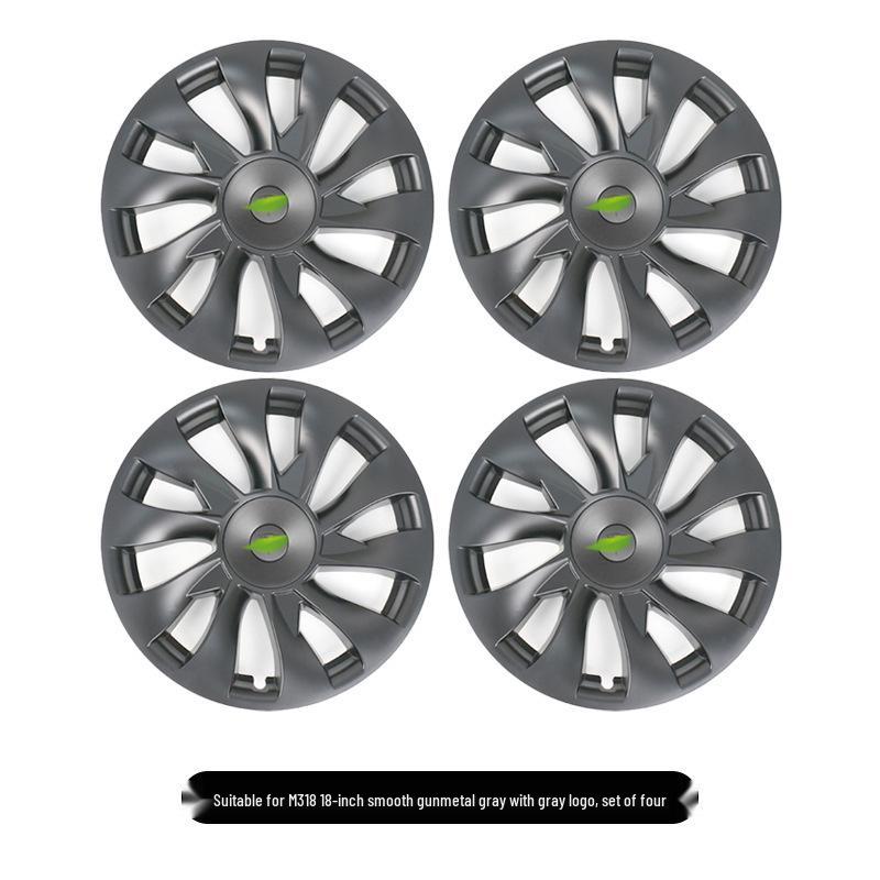 Tesla Model 3 18" Cyclone Wheel Cover - Anti-scratch, Full Coverage Hub Protection Accessory