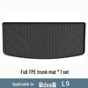 Custom Fit Dirt-Resistant Floor & Trunk Mats for Li Auto L9 (2022-2024) - All TPE Material