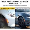 2pcs Black/Clear Lens Car Front Amber Bumper Signal Lamp LED Side Marker Lights for Mazda Miata MX-5 2016-up OEM#: NA1J-51-5F0B