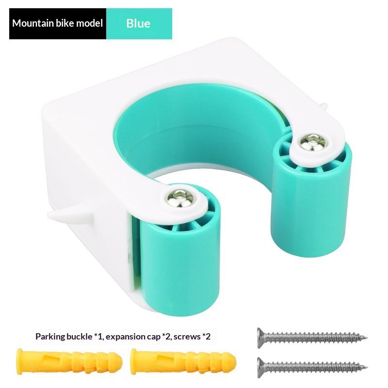 Compact Road Bike Tire Clamp Set with Space-saving Parking Hanger