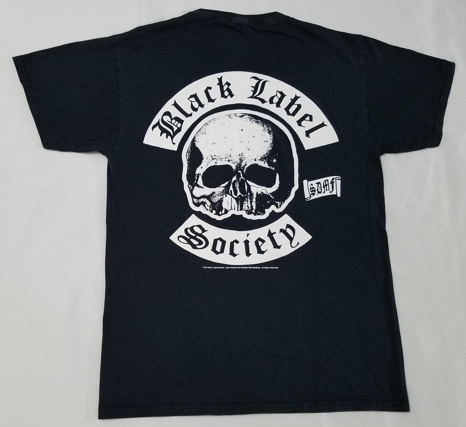 Vintage 2003 Black Label Society Skull band shirt size MEDIUM M BLS XXXXL