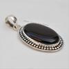 Handmade Sterling Silver Black Onyx Pendant - December Birthstone