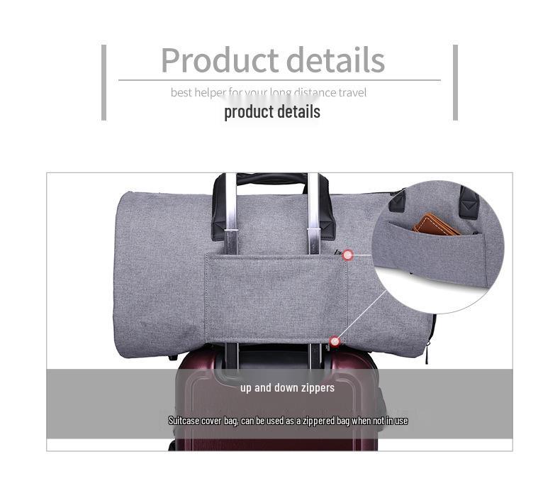 Large Capacity Travel Cylinder Bag - Multipurpose Outdoor Fitness & Foldable Suit Storage