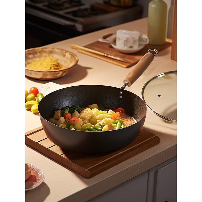 COOKER KING 28 см Нитридированная Непокрытая Кованая Железная Вок