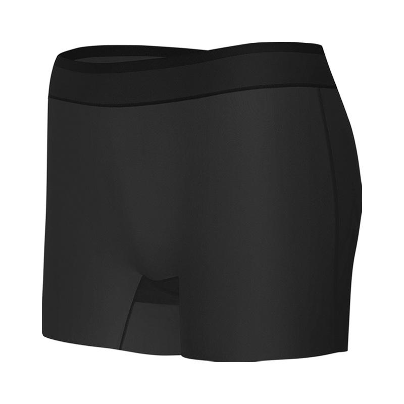 Large Size Female Summer Thin Anti Slip Unrolled Traceless Safety Underwear