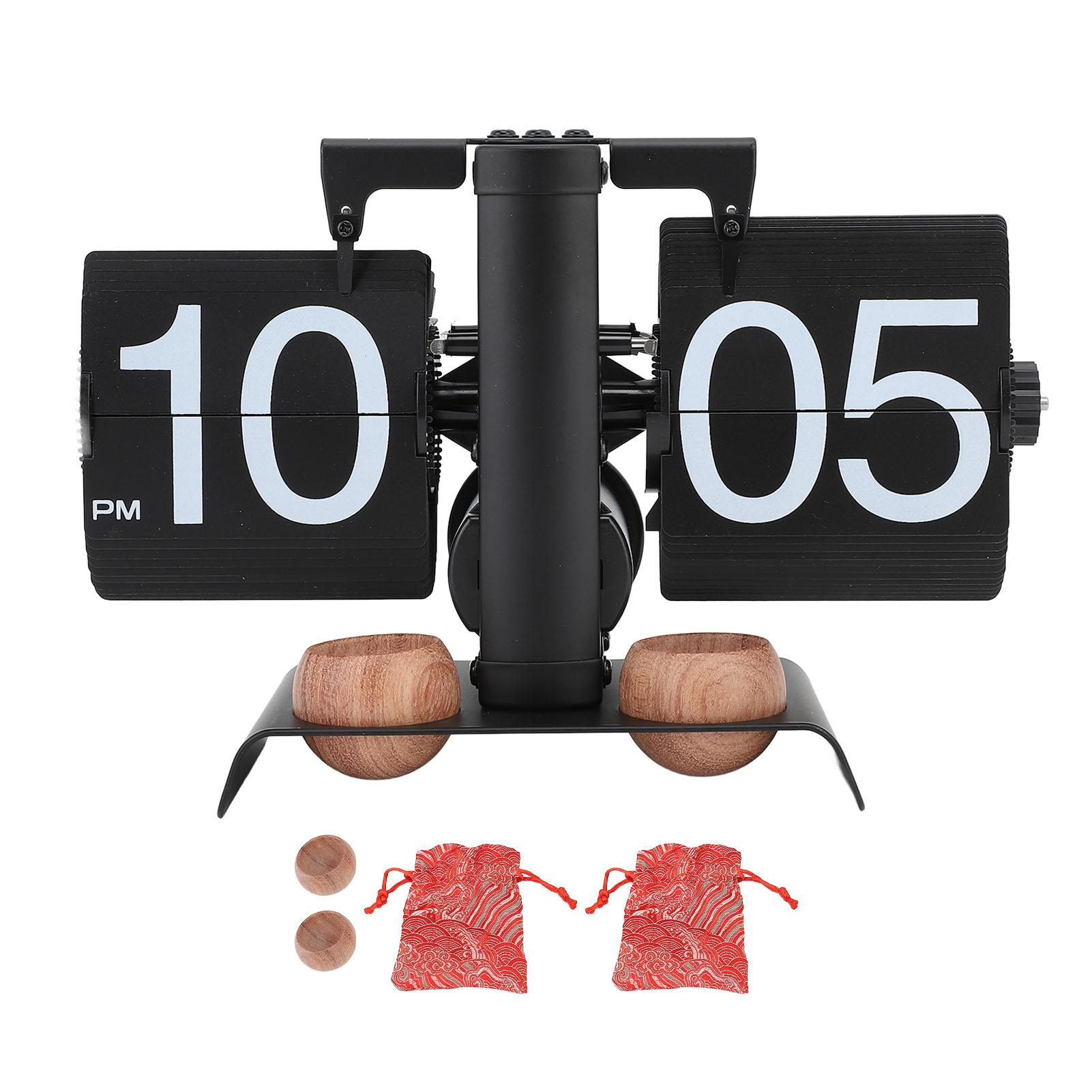 

Цифровые перекидные часы из нержавеющей стали 304 в стиле ретро с питанием от батареи, механические, с функцией автоматического перелистывания страниц