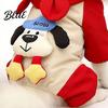 Puppy Winter Wear with Raincoat Windproof Pet Jumpsuit Waterproof Hooded Dog Four-Leg Jacket Ears Cute