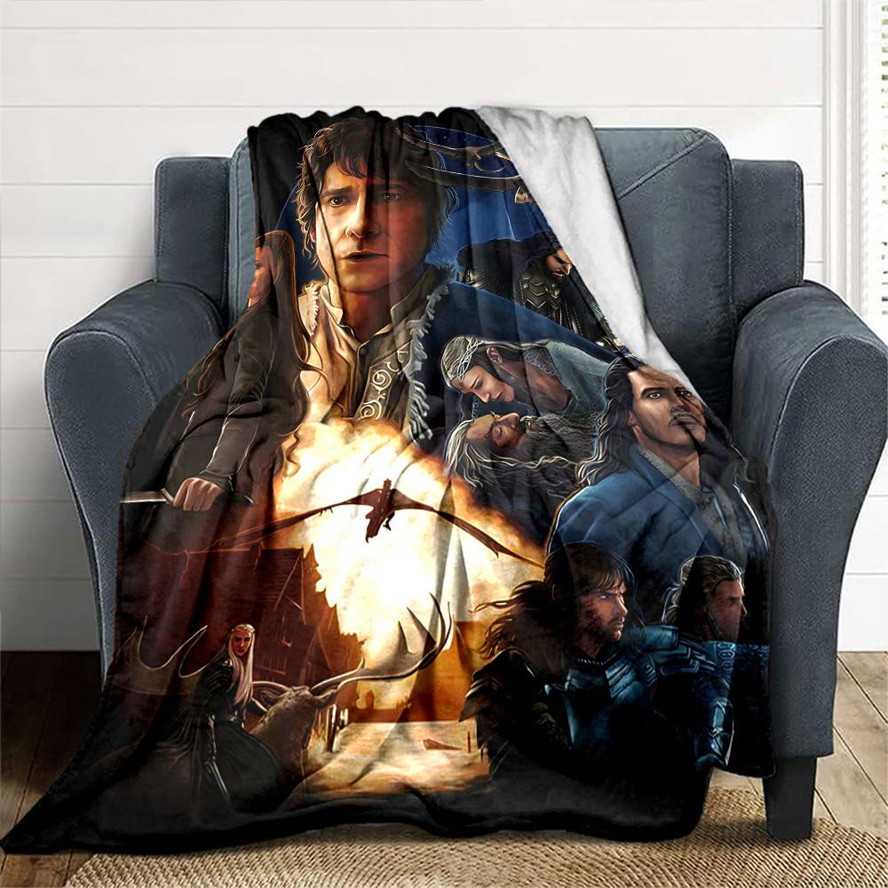 1pc Fantasy Adventure Flannel Blanket Soft Warm Throw for Home, Office, Travel, All-Season Cozy Bedding GiftL1205