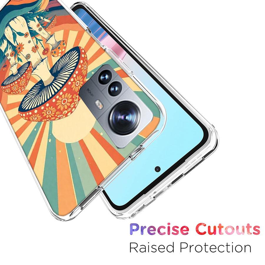 Boho Hippy Mushroom Sunrise Phone Case For Redmi Note 15 Pro 5G 14 13 12 Pro Plus 11 11T 11E 11S 10 Pro 10S 9 9S Cover Cell Clea