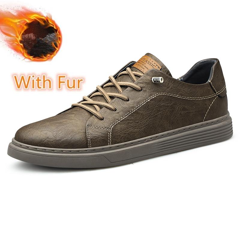 

Модные повседневные мужские туфли из натуральной кожи с натуральным зерном, брендовые кроссовки, новинка 2024 года, универсальная удобная обувь для скейтбординга для мужчин 47