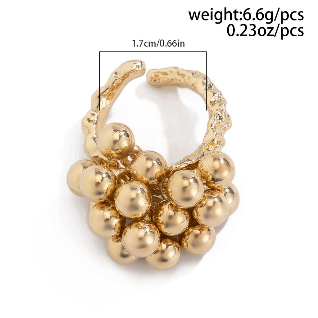 Irregular Hollow Winding Ring, Niche Design, Open Mouth Ring, Personalized And Versatile Bracelet