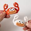 Silicone Self Adhesive Cartoon Crab Cable Clip Wire Holder Organizer for Desktop Data Cord Management Creative Stand Wire Puller