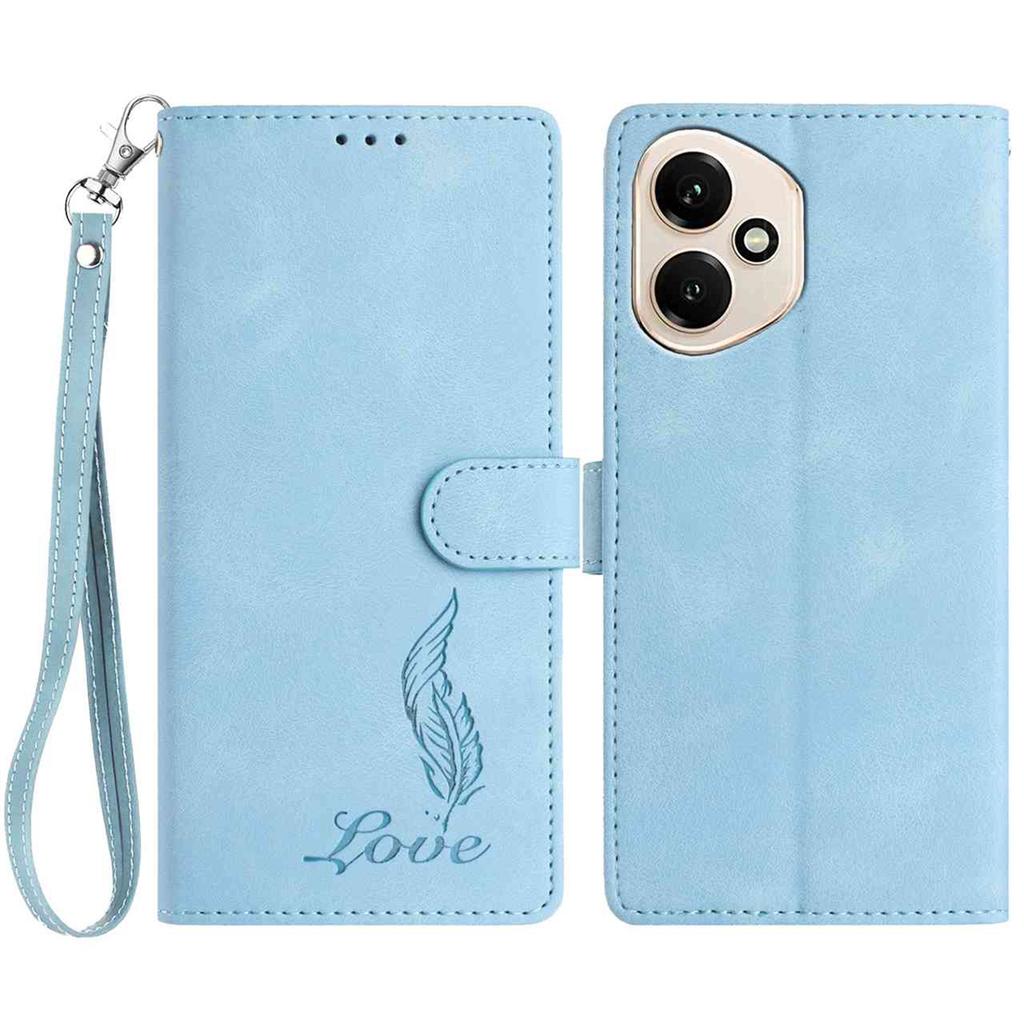 Quill Pen Embossed Pattern Flip Card Design Wallet Case for Huawei P10-P50,Honor 9 Lite,Y6P,Y5 2018,P40,P20 Lite,Magic7...(8-Color)