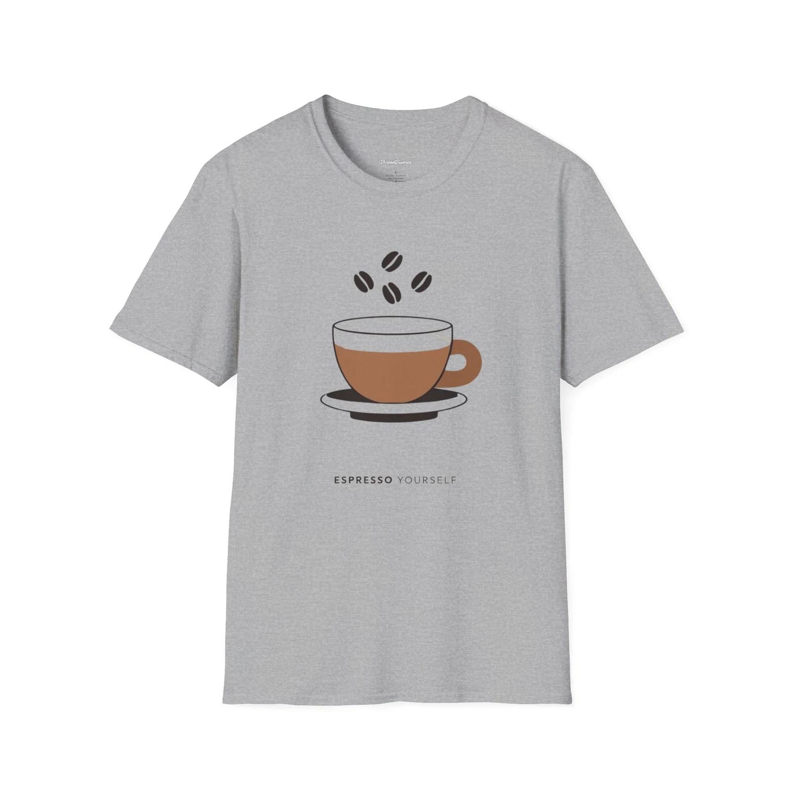 Espresso Yourself T-Shirt, Coffee Lover Gift, Graphic Tee, Funny Shirt, S