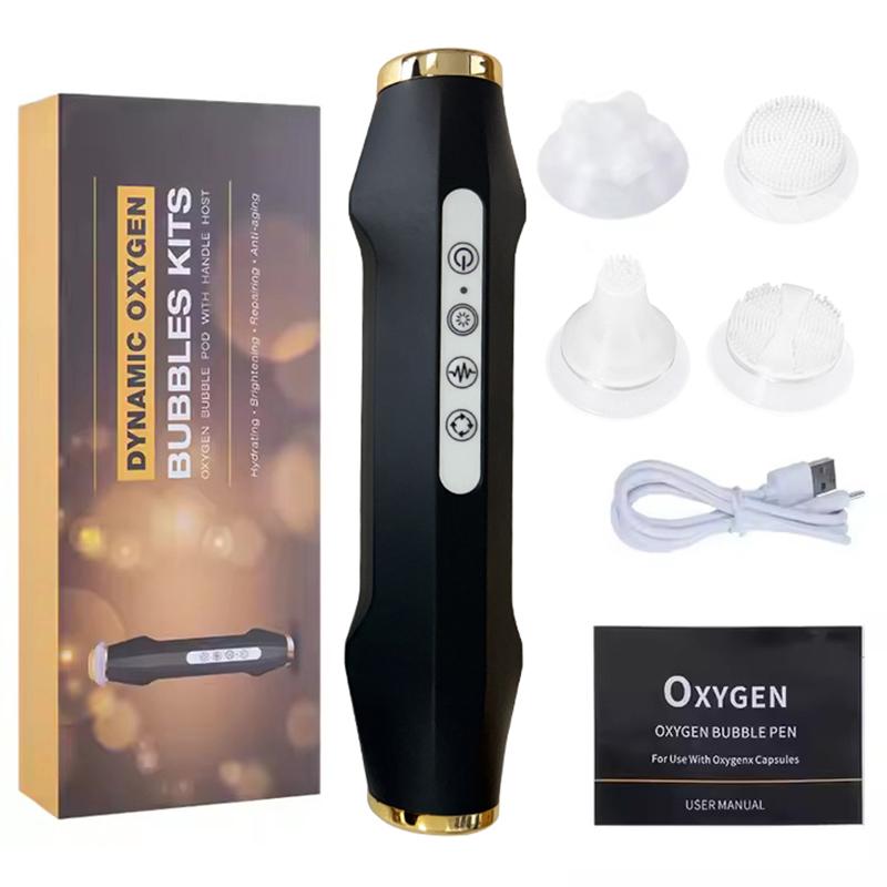 Portable CO2 Oxygen Bubble Pen Exfoliate Balance Serum Facial Massager High-frequency Vibration Skin Care Beauty Machine