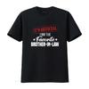 Official Favorite Brother In Law From Father Mother T Shirt Vintage Washed Stylish Versatile Breathable Fashion Homme