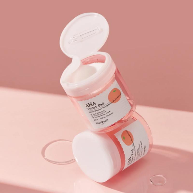 Skinfood Pink Grapefruit AHA Toner Pad (70ea)