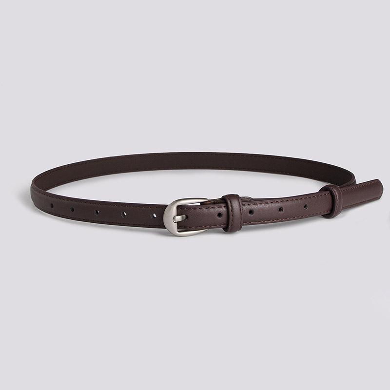 Women's Basic Belt Fashionable and Versatile Women's Commuting PU Imitation Peeled Belt Women's Belt