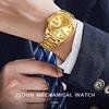 JINSHIDUN The New Business and leisure Men's Watch Fully Automatic Mechanical Watch Dual -daily Calendar Night Light Waterproof High -end Watch