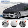 2025 Latest Model  Universal Half Car Cover Waterproof All Weather, Black Car