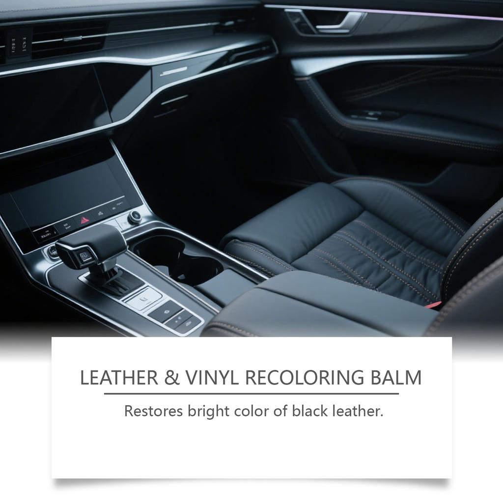 Black Leather Dye Kit for Scratches Sofa Seat Repair Restore Shine Color Care Black