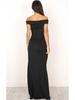Autumn Hot Style Simple Bandeau Slit Floor-Length Dress