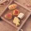 Miniature Bean Paste Roll and Fish Bread Resin Dollhouse Toy Accessories