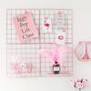 2/4/6pcs - Photo Wall Grid Panel, Photo Hanging Display, Metal Mesh Wall Decoration, Multi Functional Hanging Painting