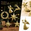 Vintage Gold Christmas Tree Hanging Ornament, Christmas Decoration