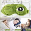 3D Frog Sleep Mask Natural Sleeping Eyeshade Women Men Creative Cartoon Soft Portable Blindfold Travel Office Eyepatch