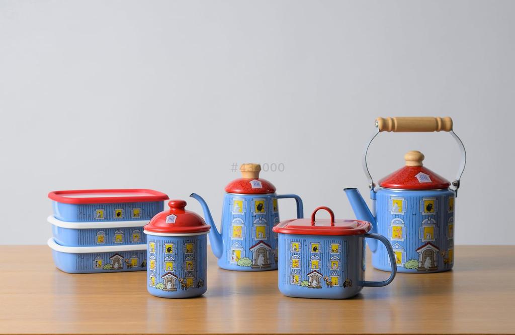 Fuji Enamel Moomin House Canister 9cm MOH-9CN