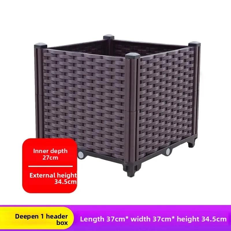 Oversized Thickened Plastic Balcony Veggie Planter Trough for Gardening Outdoor Wholesale