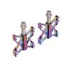 GUB 1 Pair Mountain Bike Colorful Pedals Road Bicycle AntiSlip Alloy Pedals Replacement